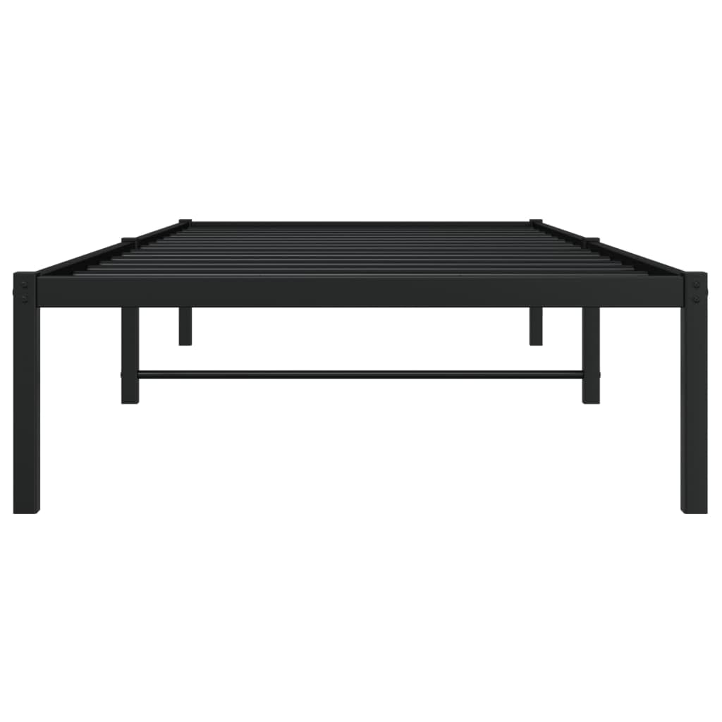 Articulos para el hogar, marco de cama de metal negro 90 x 200 cm, muebles de traje
