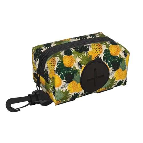 Qewfoju Pineapple and banana leaves for Dog Poop Bag Dispenser