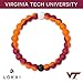 Lokai Virginia Tech Hokies, SIlicone Bead Bracelet for Men and Women, Small, 6 Inch
