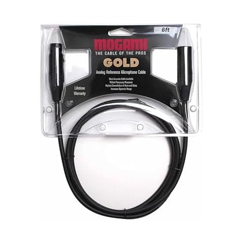 Mogami Gold Studio 06 XLR to XLR Quad Conductor Patch Cable 6 feet Cover