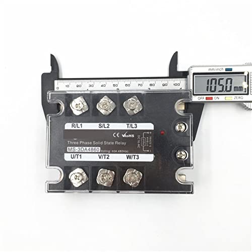 Relais à semi-conducteurs 3 Phase SSR 60A triphasé DC 5-32V AC 90-480V - 3