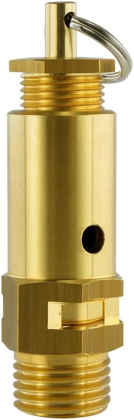 Fittingstore - Safety Valve Adjustable 1-16 Bar - Not Component Tested G 1/4 Inch G 3/8 Inch G 1/2 Inch Pressure Relief Valve Air Boiler Compressor G 1/2 Inch Adjustment Range 1-6 bar