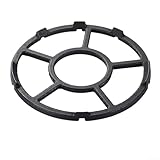 Support Wok en fonte pour anneau : fabriqué en fonte solide pour une performance durable sur les cuisinières à gaz avec une stabilité lisse et un design oscillant pour soutenir en toute sécurité les casseroles et les woks à moka pendant la cuisson