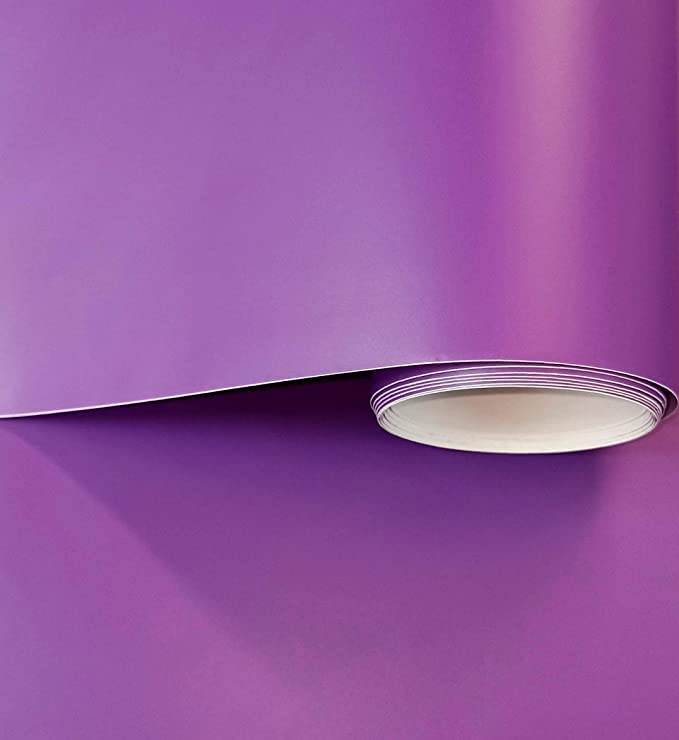 SIA VENDORSS Self Adhesive Matte Wallpaper Vinyl Wall Paper Roll Peel and Stick Waterproof Renovation Stickers Roll Wallpaper for Cabinets Bedroom Walls Table (24" x 148" Inch, Purple Matte) (B0CH8NFKY4) Amazon Price History, Amazon Price Tracker
