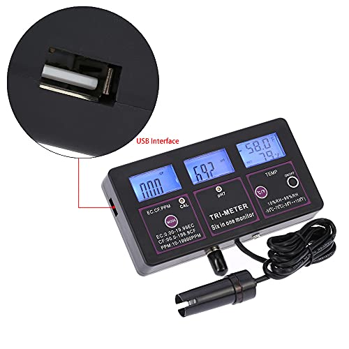 Moniteur de qualite de l eau numerique complet avec sonde pH EC PPM et CF - 4