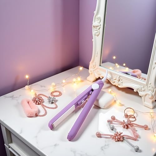 Plancha y Rizador Mini 2en1 Cerámico Morado miniatura 4