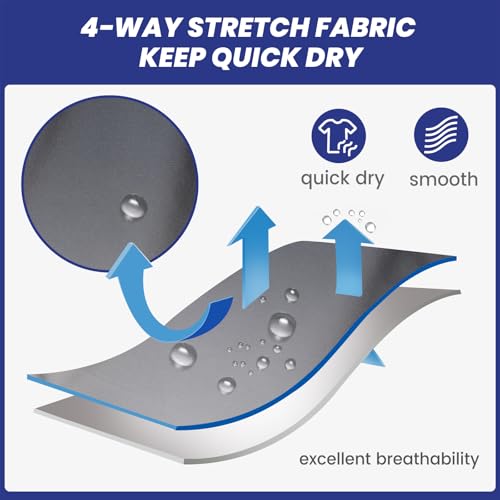 Image of maamgic Mens 7 inch Stretch Swim Trunks Quick Dry Mesh Lining Swimwear Bathing Suits