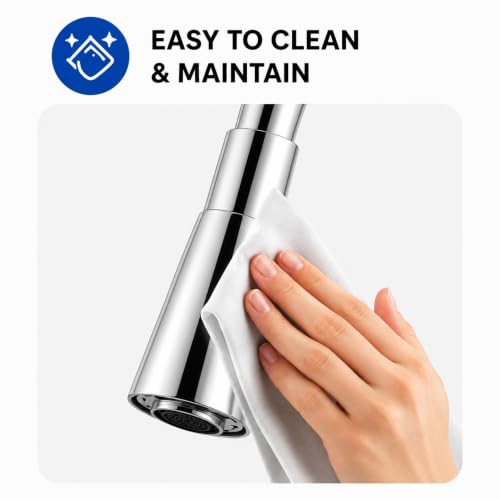 Image of Swan Neck with Single Flow Flexible Swivel Spout | Kitchen Sink Tap | Kitchen Faucet | Tap for Kitchen Sink | Taps | Wash Basin Tap | Pillar Tap