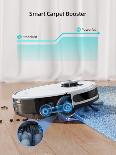 Airzeen Robot Vacuum And Mop,Self-Emptying Robot Vacuum Cleaner,3500Pa Suction,Laser Navigator With Smart Mapping Robotic Vacuums,180Mins Runtime,Schedule,App Control,Ideal For Carpet/Pet Hair thumb #4