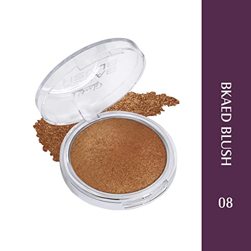 Image of Glam21 Baked Blusher | Highly Pigmented, Long Lasting | Illuminating Glow Finish | Smooth & Blendable Texture |Stays up to 8 hours | For All Skin Types | 6gm | Shade-08