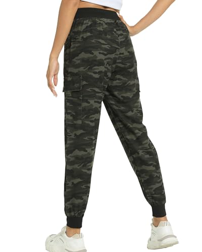 Image of Women's Joggers with Pockets, Hiking Cargo Water Resistant Lightweight Pants for Women Workout Athletic Travel Camping