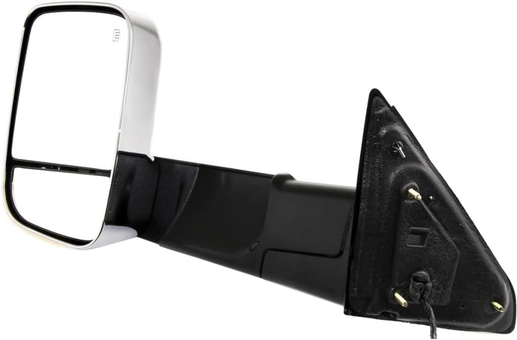For Dodge Ram 2500/3500 2011 2012 Door Mirror Driver Side | Power | Chrome | Replacement For CH1320320 | 615343531922