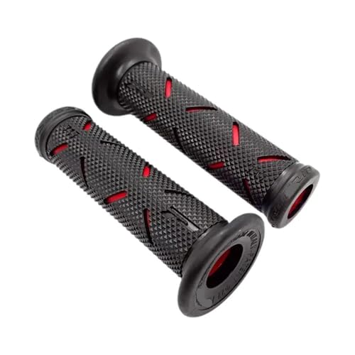 Poignées guidon moto universelles en caoutchouc anti-vibrations