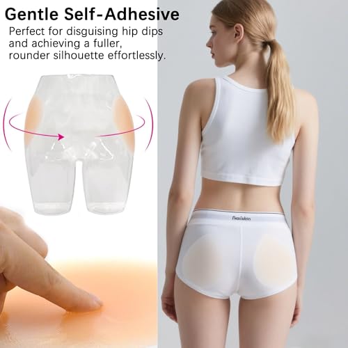 Silicone Hip Pads Adhesive for Women–Reusable Hip Pads Shapewear Butt Pads, Sticky Buttocks Enhancer for Party4