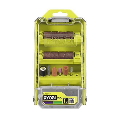 Ryobi RARSGK-27 27PC Sanding & Grinding Kit (27 Piece), Green, 27 pcs - Image 2