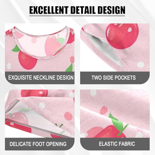 Red Apple Kids Pjs Set Boys Girls Summer Short-Sleeve Sleepwear Pajamas 2PCS4