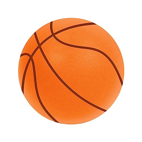 Silent Basketball - Tear Resistant Indoor Training Ball für Kinder, Langlebig, Orange, 24cm