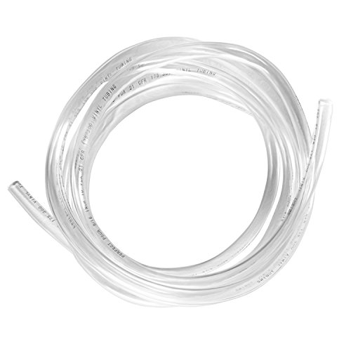 10 Feet - 5/16" Id 7/16" Od Clear Vinyl Tubing Food Grade Multipurpose Tube For Beer Line, Kegerator, Wine Making, Airline Tubing For Aquarium, Air Water Hose, Fuel Line By Proper Pour #TOP2