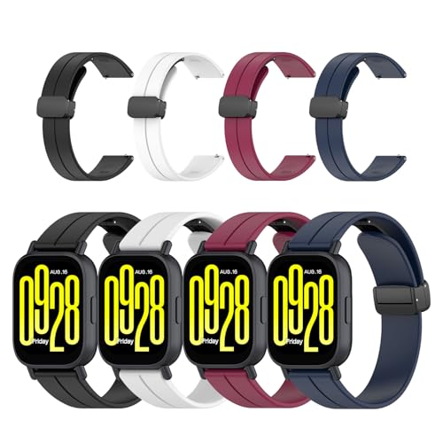 [HUKWIMO] �y4�{�Z�b�g�z Redmi Watch 5 Active/Redmi Watch 5 Lite �o���h �R���p�`�u�� �Ή� �����x�� 22mm �X�|�[�c�X�g���b�v �����x���g �X�|�[�c �o���h �V���J�Q�� �o�b�N���t�� �X�e�����X������