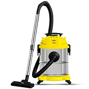 Inalsa Vacuum Cleaner Wet&Dry Micro Wd17-1400W With 3In1 Multifunction Wet/Dry/Blowing|Hepa Filteration&19Kpa Powerful Suction,(Yellow/Black),17L,17 Liter
