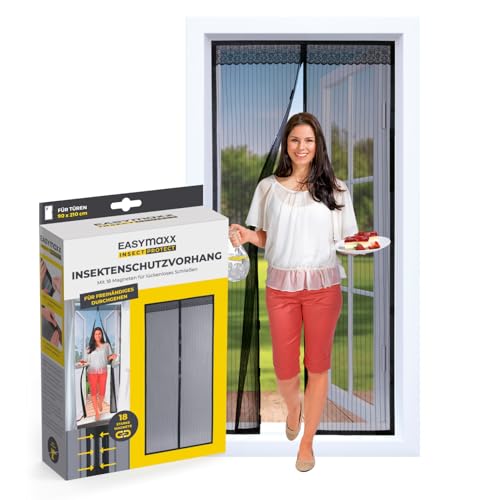 EASYmaxx Moskitonetz für Türen'Magic Klick' | Mit praktischem...