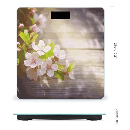 Báscula de baño digital con vidrio templado y pantalla LCD miniatura 2