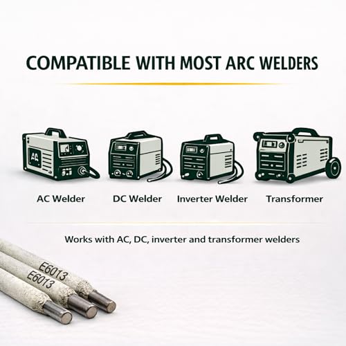 Image of General Purpose E6013 ARC Welding Electrodes Rods for Mild Steel by MKGT (3.2mm, 50)