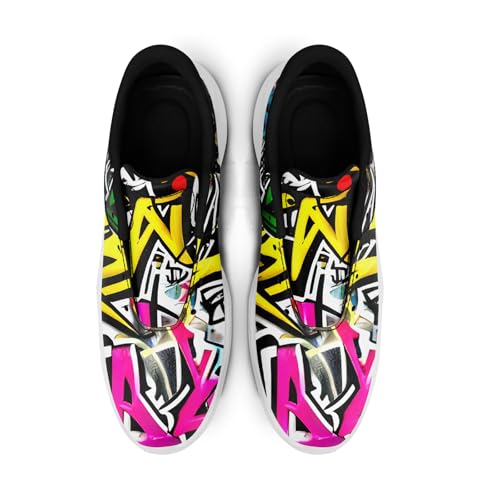 Graffiti Golf Shoes Men Women Spikeless Waterproof Wide Golf Sneakers Air-Outer Outdoor Non-Slip Comfortable Sports Shoes3