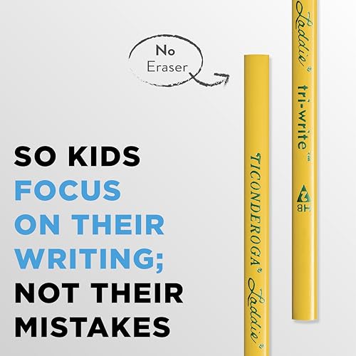 Image of Ticonderoga PENCIL LADDIE TRI-WRITE W /O ERASER PACK OF 36