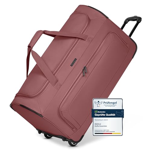 REDOLZ große L Trolley-Reisetasche mit Rollen 71 cm | 81 Liter | für Männer & Frauen (Duffle Essentials)