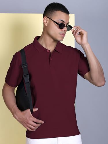 Image of FYLTR Men's Solid Polo | Regular Fit | Casual Polo Shirts for Men