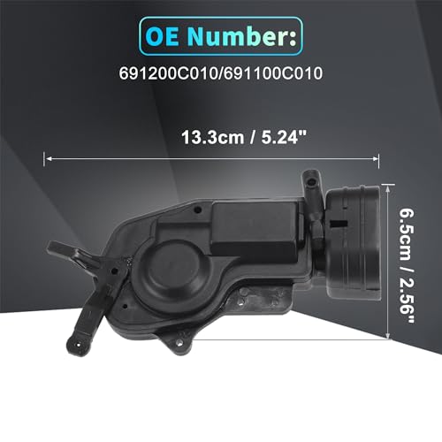 Image of X AUTOHAUX Replacement Front Left Driver Right Passenger Side Power Door Lock Actuator Motor for Toyota Tundra 00-06 Door Latch Actuator Assembly Replace No.691200C010 /691100C010 Black 1 Pair