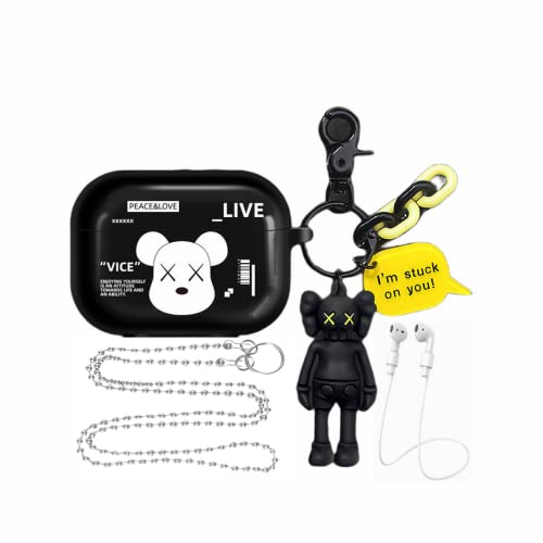 Big Fang AirpodsPro Kaws �ی�P�[�X�i2019�N10�������jAirpod Case Pro Airpod TPU ��? ������� TPU ������ �\�t�g�P�[�X 360 ���h�~ �ϏՌ� ���E�ȒP ���C�����X�[�d���T�|�[�g �|�b�Y�v�� 