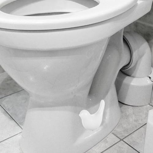 Embellecedores cerámicos de pájaros para ocultar tornillos en baños rústicos 7