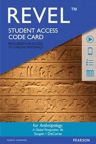 Revel for Anthropology: A Global Perspective -- Access Card (8th Edition)