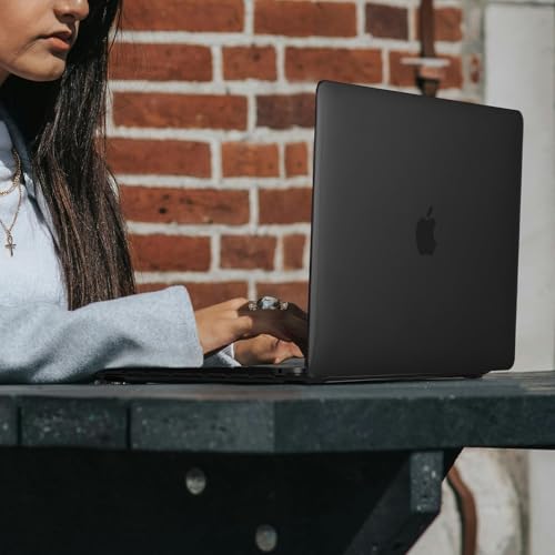 Image of EooCoo for MacBook Air 13.3 inch Case with Keyboard and Screen Protector | Ultra Thin and Transparent, Hard Case Compatible with MacBook Air 13.3 inch M1 Chip 2021-2018 with Retina Display