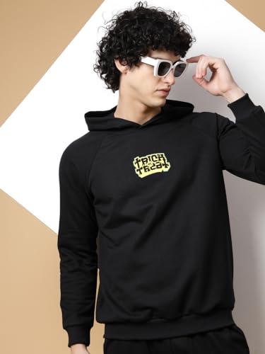 Image of Rigo Cotton Fleece Full Sleeves Oversized Co-ord Set for Men | Printed Hooded Track Suit Set for Men