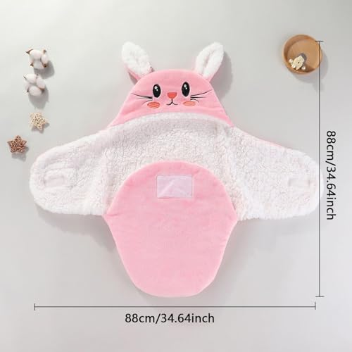 Image of Swaddles for Newborns,Personalized Baby Sleep Sack,Infant Cute Plush Receiving Blanket 0-6 Months for Girl Boy (White Panda)