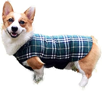 Amazon 大型犬 犬服 秋 冬 ダウン 風 リバーシブル チェック柄 グリーン Xxxlサイズ 防寒 ジャケット コート ブルゾン Happier ブランド 柴犬 フレブル ラブラドール ゴールデンレトリバー ベスト グリーンチェック Xxxlサイズ 犬屋 コート ジャケット 通販