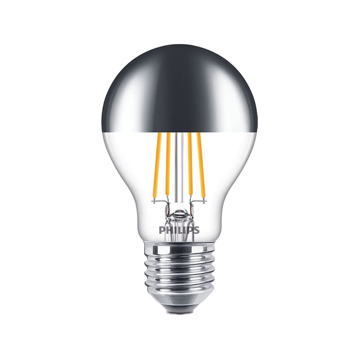 LED Premium Classic Dimmable A60 Crown Mirror Light Bulb [E27 Edison Screw] 7.2W - 50W Equivalent, Warm White (2700K)
