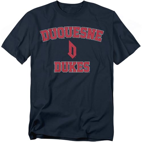 LOGOVISION Duquesne University Campus Classic Unisex Adult T Shirt, Navy, X-Large