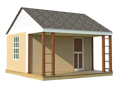 1 Room Cabin Building Plans - Create Your Own Cozy Micro Cottage Guest House
