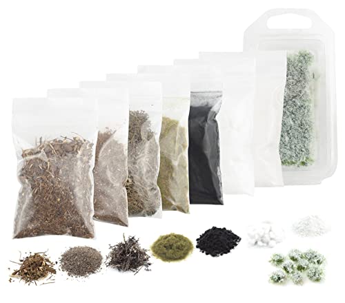 War World Gaming Eisiger Winter Basing Kit - Modellbau Gelände Tabletop Spiele Figuren Landschaftsbau Diorama Miniaturen Figuren Landschaft Geländebau