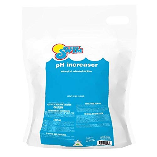 In The Swim pH Increaser for Pools - 10 Pound - Granular 100% Sodium Carbonate (Soda Ash) to Raise pH Up