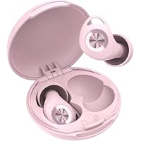 Tapones Oidos Ruido Dormir,45dB Tapones Oidos Cancelacion de Ruido Protección Auditiva para Dormir/Concentración/Conciertos, con 8 Reutilizable Puntas(XS/S/M/L) y Estuche Rosa Melocotón