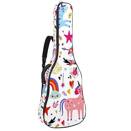 Housse de guitare acoustique antichoc avec sac à dos rembourré pour transport sécurisé
