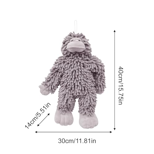 Serviette à main chenille en forme de boule pour le séchage rapide des mains - 3