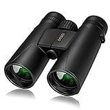 OMZER 10x42 High-powered Compact HD Binoculars With BAK4 FMC Lens, Waterproof, Fogproof, Shockproof Binocular With Weak Light Night Vision For Adults Bird Watching, Hiking, Hunting, Camping, Concerts