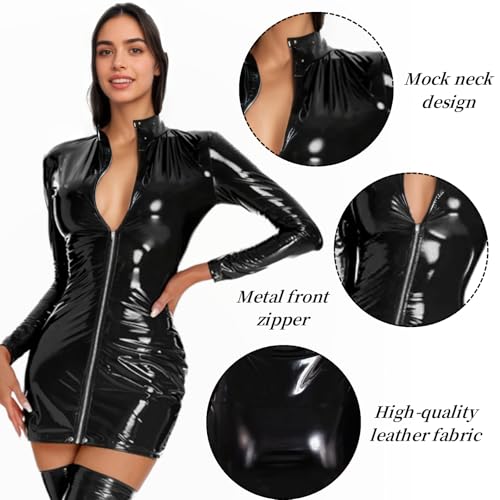 Robe de discothèque zippée devant pour valoriser vos formes