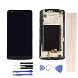 JayTong LCD Display & Replacement Touch Screen Digitizer Assembly with Free Tools for L-G G3 Stylus D690 D690N D693 D693N Black with Frame